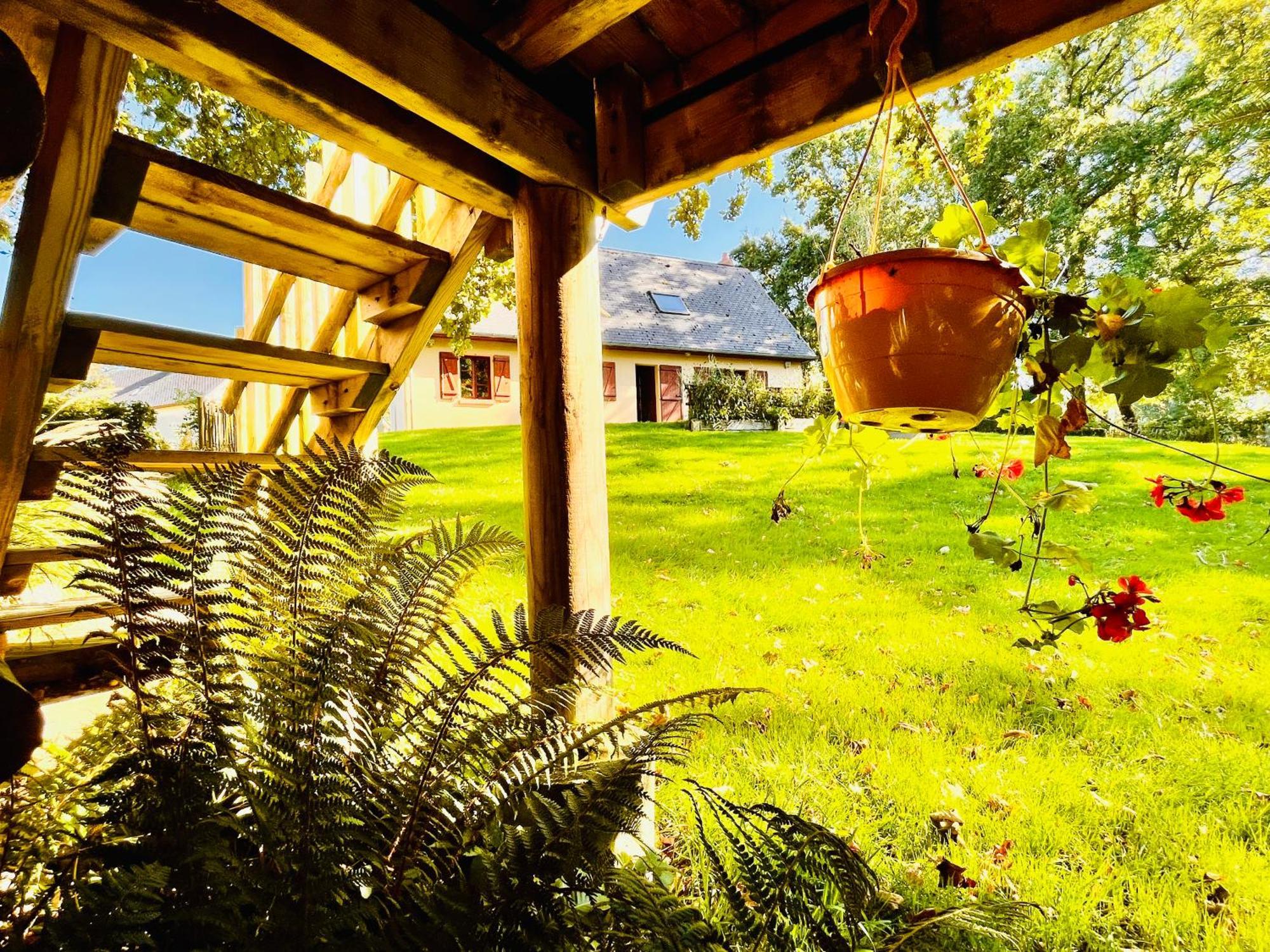La Cabane Perchee Du Trappeur Ecrainville Екстер'єр фото