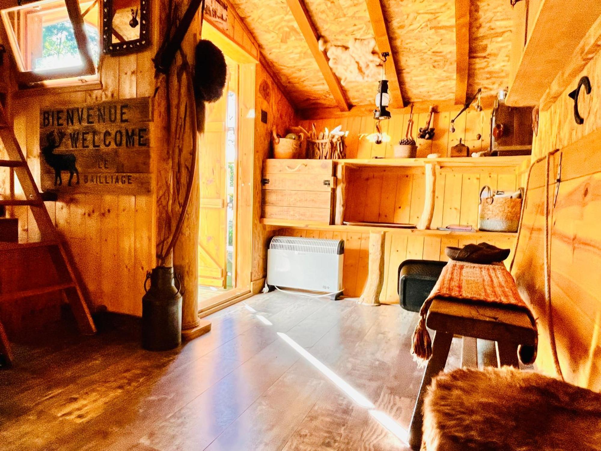 La Cabane Perchee Du Trappeur Ecrainville Екстер'єр фото